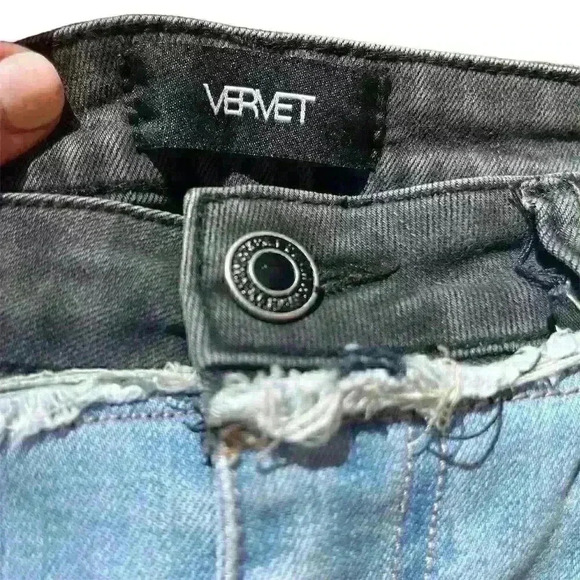 Vervet Women's Ankle Skinny Fit Distressed Denim Jeans Size 28 Blue - Picture 2 of 12